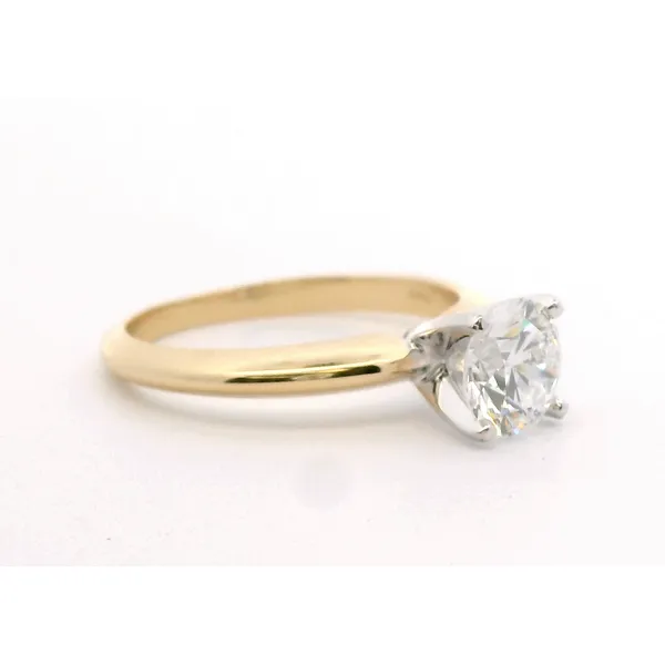 14kt Yellow Gold Solitaire Engagement Mounting Image 3 Stambaugh Jewelers Defiance, OH