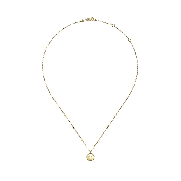 14kt Yellow Gold Bujukan Cross Pendant Image 2 Stambaugh Jewelers Defiance, OH