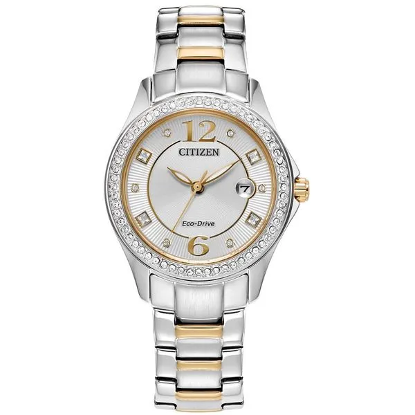 Ladies Crystal Citizen Eco-Drive Watch Stambaugh Jewelers Defiance, OH