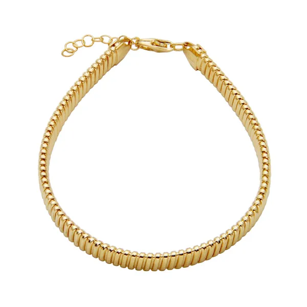 Sterling Silver Gold Finish Tubogas Bracelet Stambaugh Jewelers Defiance, OH