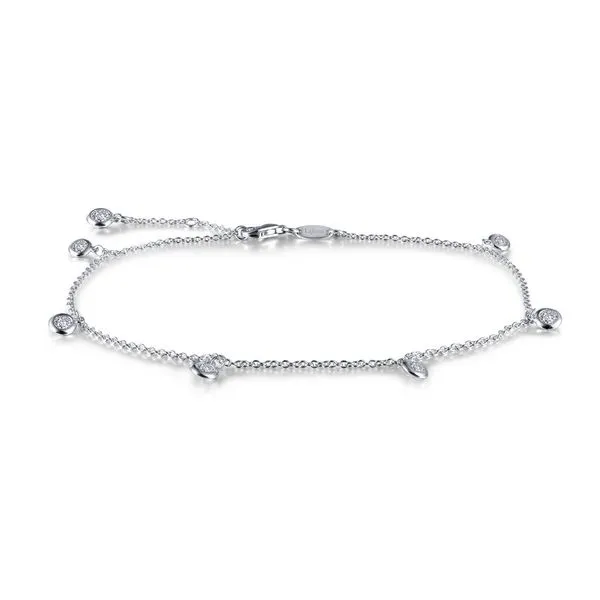 LaFonn Bezel-Set Station Anklet Stambaugh Jewelers Defiance, OH