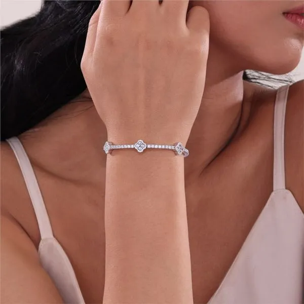 Lafonn Station Flexible Tennis Bracelet Image 2 Stambaugh Jewelers Defiance, OH