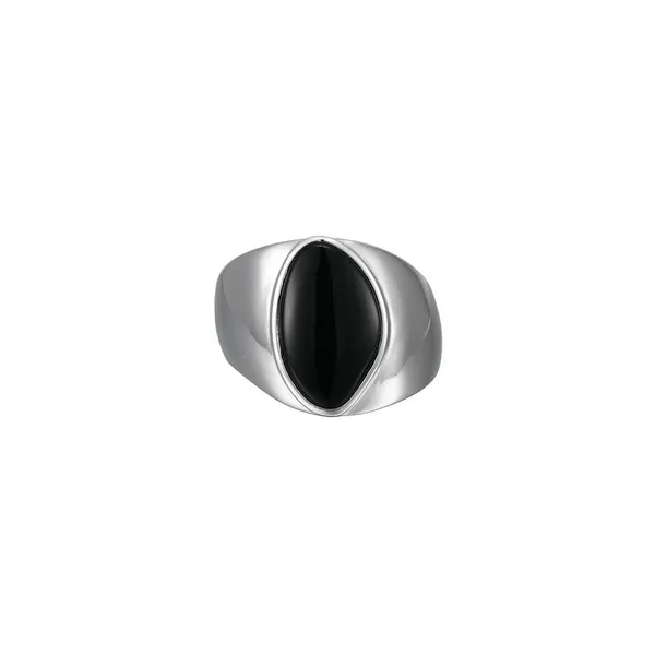 ELLE Sterling Silver \Pebble\ Ring