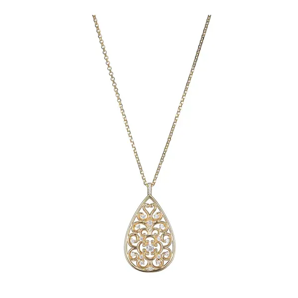 Charles Garnier Sterling Silver Filagree Necklace Stambaugh Jewelers Defiance, OH
