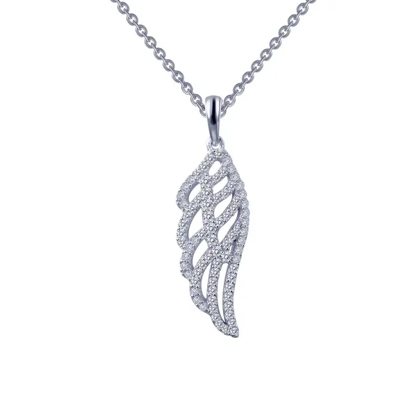 Lafonn Sterling Silver Angel Wing Pendant Stambaugh Jewelers Defiance, OH