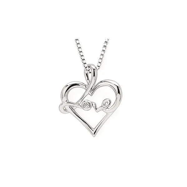 Sterling Silver Diva Diamonds® Love Pendant Stambaugh Jewelers Defiance, OH