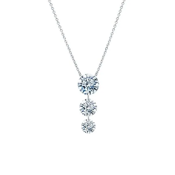 Lafonn Sterling Silver Past Present Future Necklace