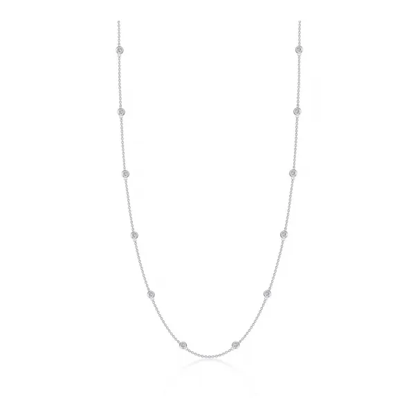 Lafonn Station Necklace in Sterling Silver Stambaugh Jewelers Defiance, OH
