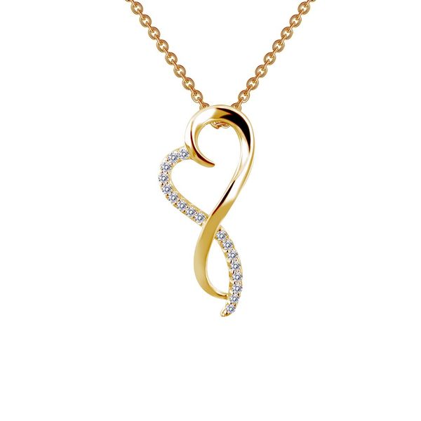 Lafonn Infimity Heart Pendant Necklace Stambaugh Jewelers Defiance, OH