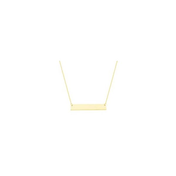 Sterling Silver Gold Plate Bar Necklace Stambaugh Jewelers Defiance, OH