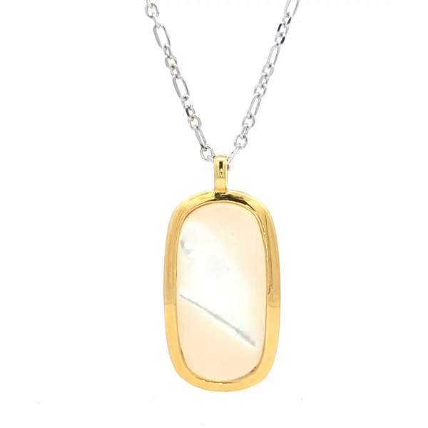ELLE Sterling Silver and 18kt Yellow Gold Plated 