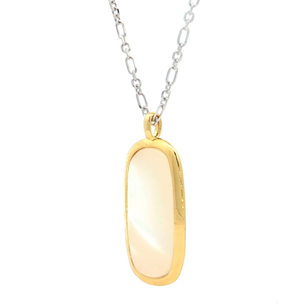 ELLE Sterling Silver and 18kt Yellow Gold Plated 