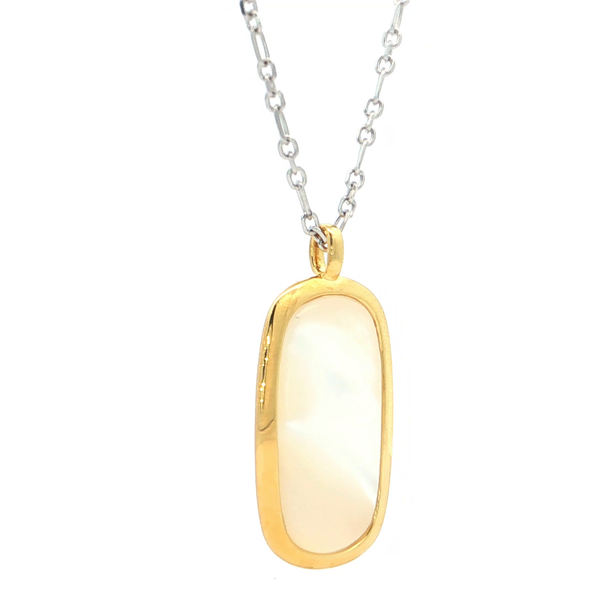 ELLE Sterling Silver and 18kt Yellow Gold Plated 
