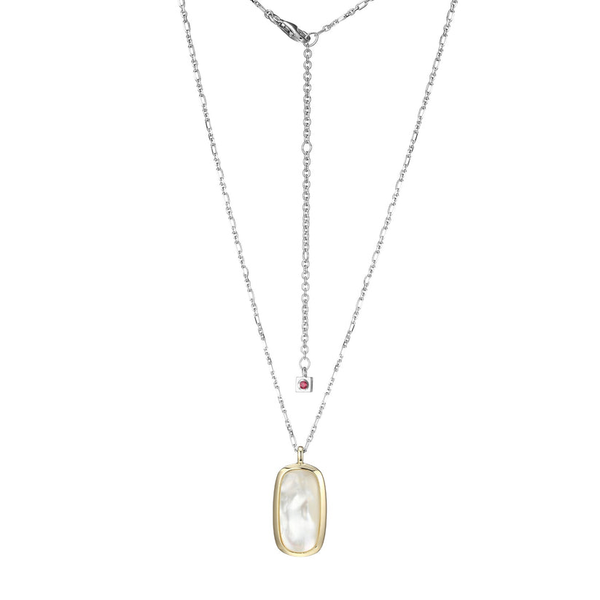 ELLE Sterling Silver and 18kt Yellow Gold Plated 