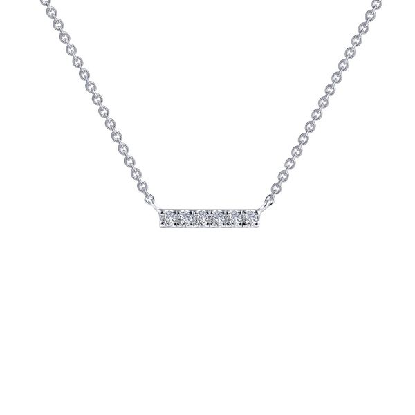 Lafonn Sterling Silver Bainty Bar Necklace Stambaugh Jewelers Defiance, OH