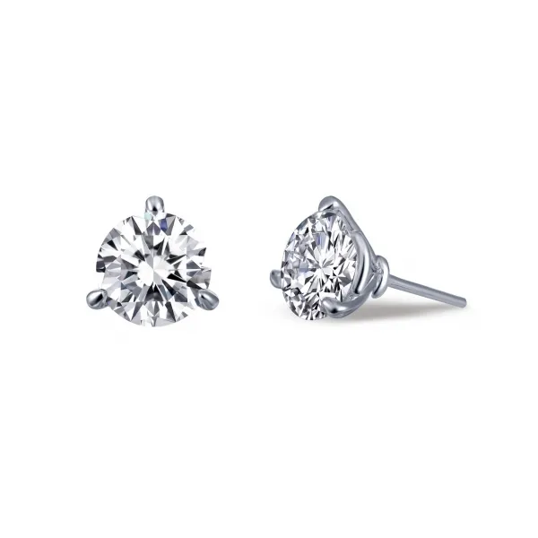 Lafonn 3.0 ctw Martini Stud Earrings in Sterling Silver Stambaugh Jewelers Defiance, OH
