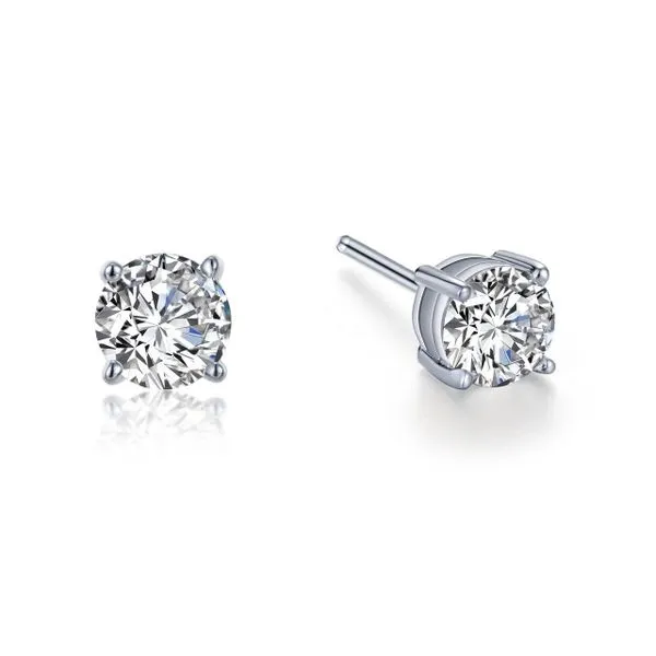 Lafonn Stud Earrings in Sterling Silver Stambaugh Jewelers Defiance, OH