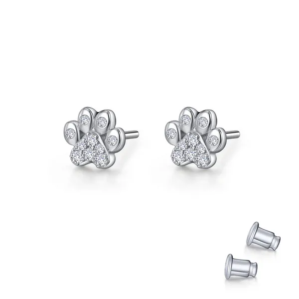 Lafonn Sterling Silver Precious Paws Earrings Stambaugh Jewelers Defiance, OH