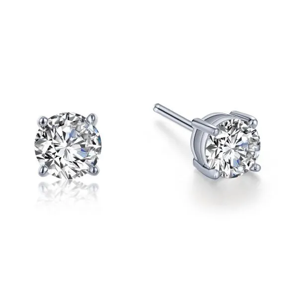 Lafonn Stud Earrings in Sterling Silver Stambaugh Jewelers Defiance, OH