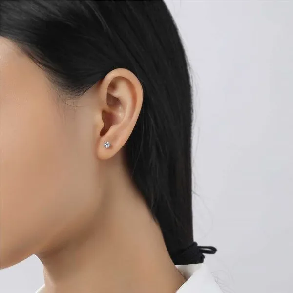 Lafonn 0.50 cttw Stud Earrings in Sterling Silver Image 2 Stambaugh Jewelers Defiance, OH