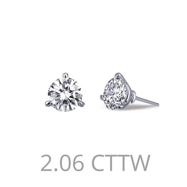 Lafonn Stud Earrings in Sterling Silver Stambaugh Jewelers Defiance, OH