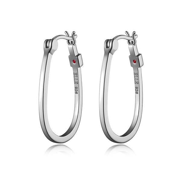 ELLE Sterling Silver Hoop Earrings Stambaugh Jewelers Defiance, OH