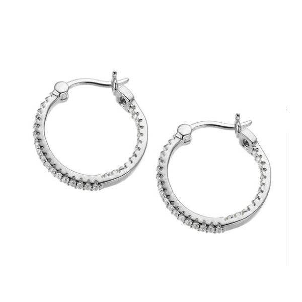 ELLE Sterling Silver Inside Out Hoops Stambaugh Jewelers Defiance, OH