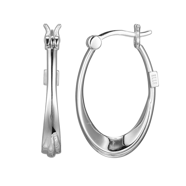 ELLE Swirl Collection Hoop Earrings Stambaugh Jewelers Defiance, OH