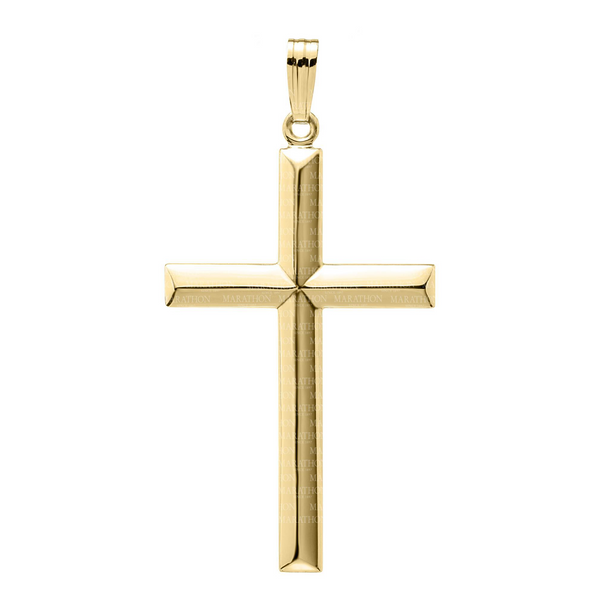 Men's Gold-Filled Cross Pendant with Stainless Steel Chain Stambaugh Jewelers Defiance, OH