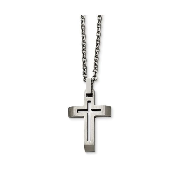 Stainless Steel Cross Necklace Stambaugh Jewelers Defiance, OH