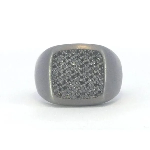 Men's Tantalum and Black Diamond Ring Stambaugh Jewelers Defiance, OH