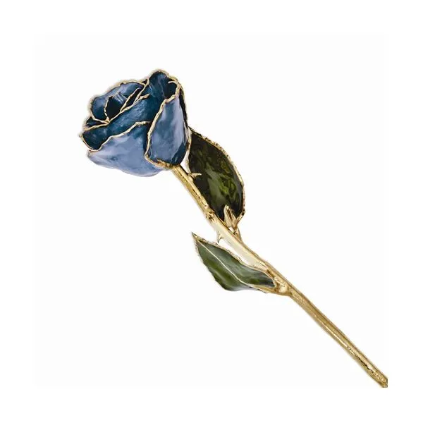 Dark Blue 24kt Gold Dipped Rose Stambaugh Jewelers Defiance, OH
