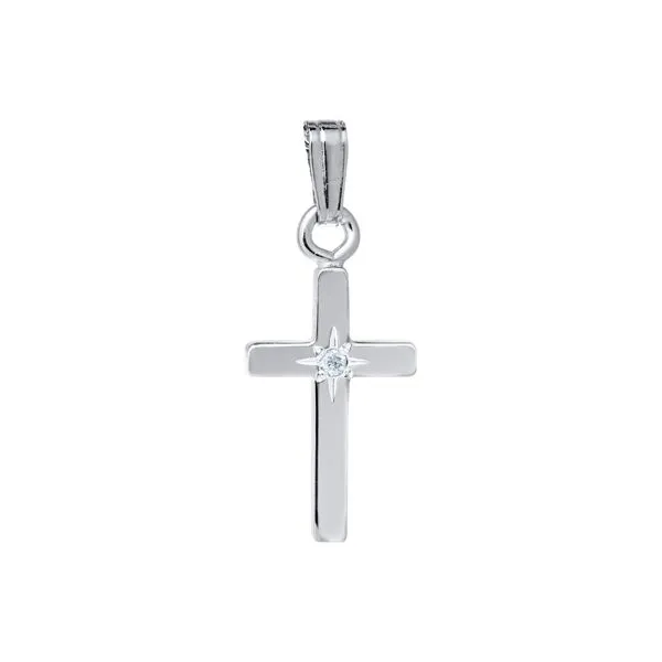 Children's Sterling Silver Cross Pendant Stambaugh Jewelers Defiance, OH
