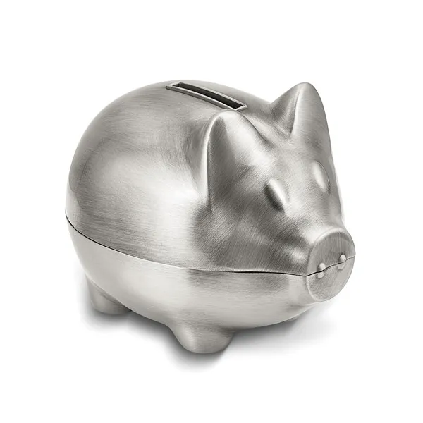 Pewter Tone Finish Piggy Bank Stambaugh Jewelers Defiance, OH