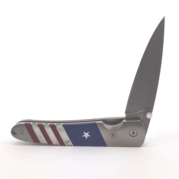 Fordite Handled Steel Knife Image 2 Stambaugh Jewelers Defiance, OH