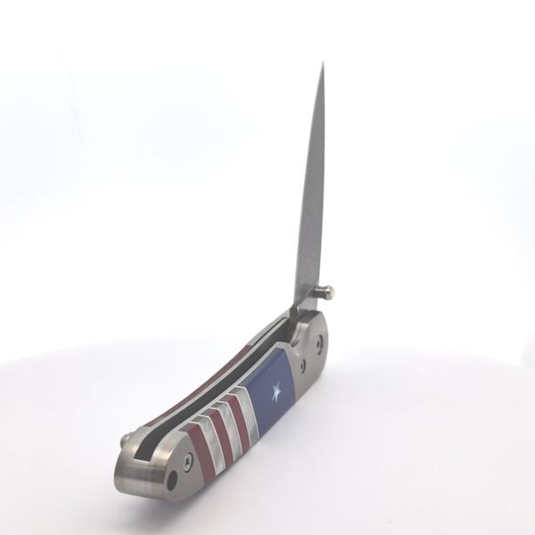 Fordite Handled Steel Knife Image 3 Stambaugh Jewelers Defiance, OH