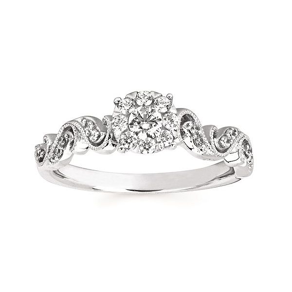 14kt white gold iCherish Engagement Ring Stambaugh Jewelers Defiance, OH