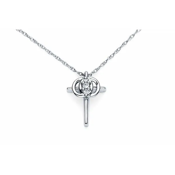 14K White Gold "Christian Marriage Symbol" Pendant Stambaugh Jewelers Defiance, OH
