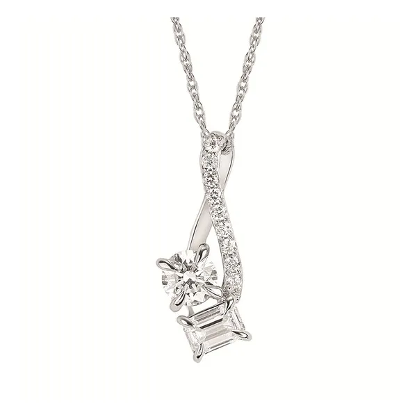 14 Karat White Gold Eco-Brilliance® Diamond Pendant Stambaugh Jewelers Defiance, OH