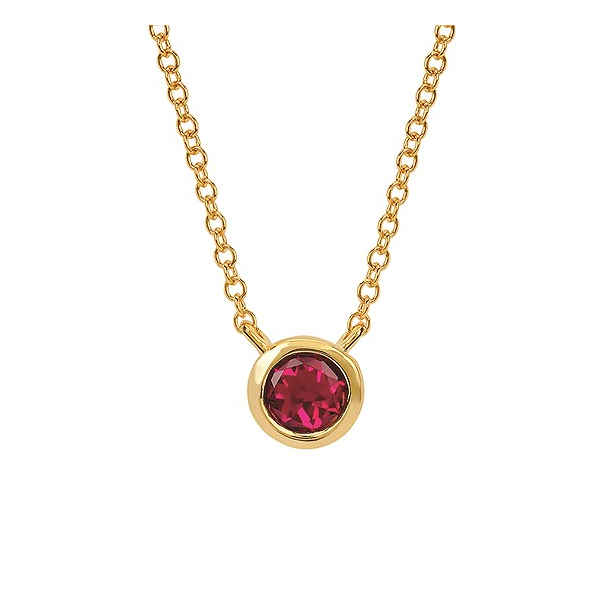 10 Karat Yellow Gold Created Ruby Pendant Stambaugh Jewelers Defiance, OH