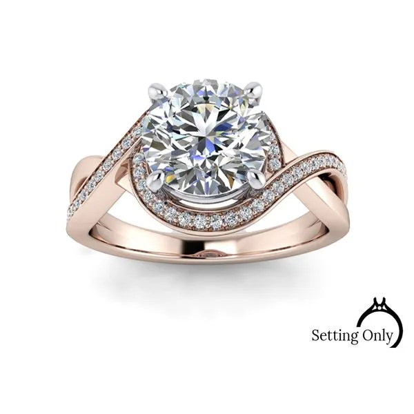 14 Karat Rose Gold Ever&Ever Engagement Mounting Stambaugh Jewelers Defiance, OH