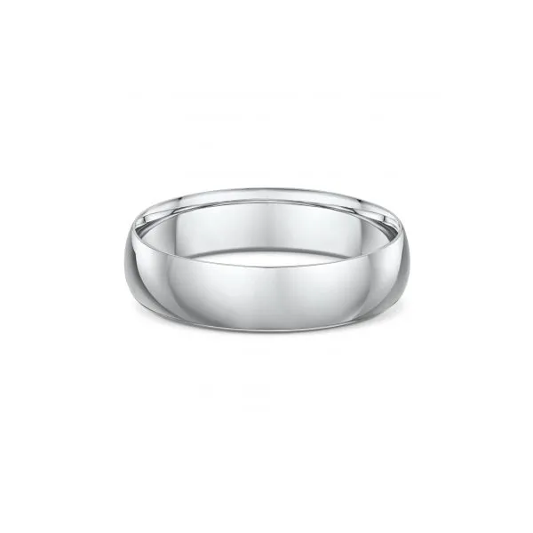 14K White Gold 5mm Dome Wedding Band Stambaugh Jewelers Defiance, OH
