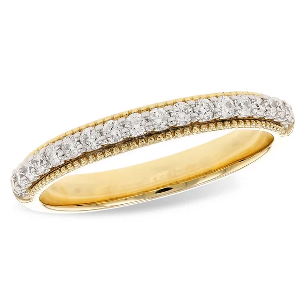 14kt Yellow and White Gold Diamond Wedding Band Stambaugh Jewelers Defiance, OH