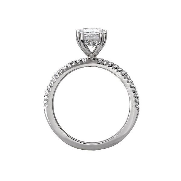 Romance 14kt White Gold Classic Engagement Mounting Image 4 Stambaugh Jewelers Defiance, OH