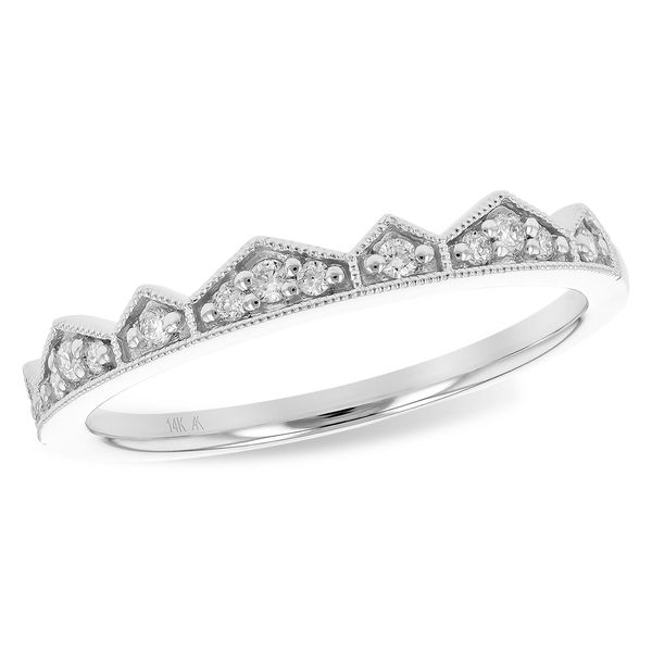 14kt White Gold Diamond Crown Ring Stambaugh Jewelers Defiance, OH