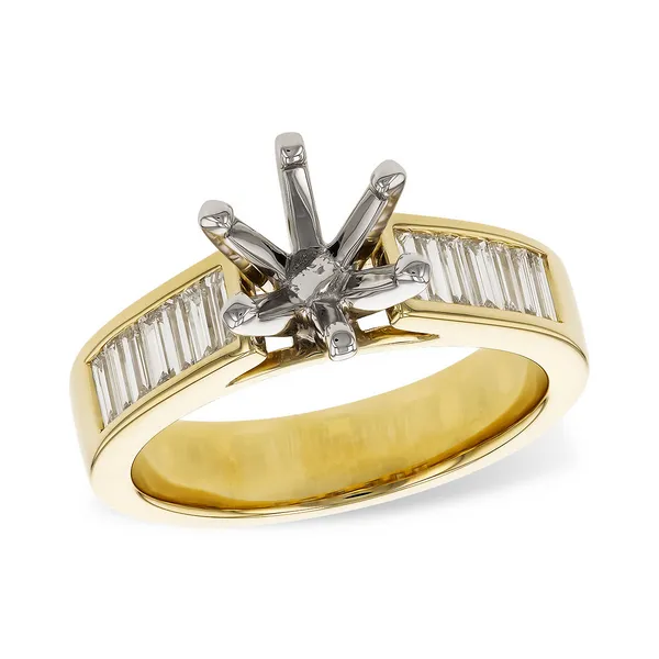 14kt Yellow Gold Straight Design Engagement Mounting Stambaugh Jewelers Defiance, OH