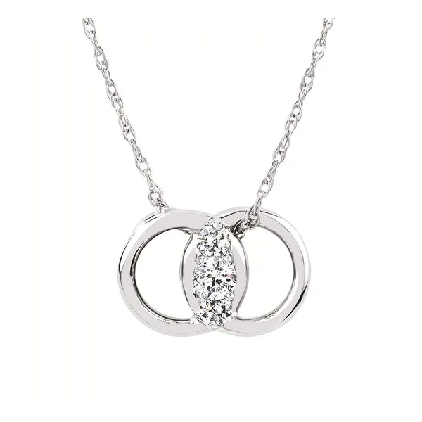 14kt White Gold Diamond Marriage Symbol® Pendant Stambaugh Jewelers Defiance, OH