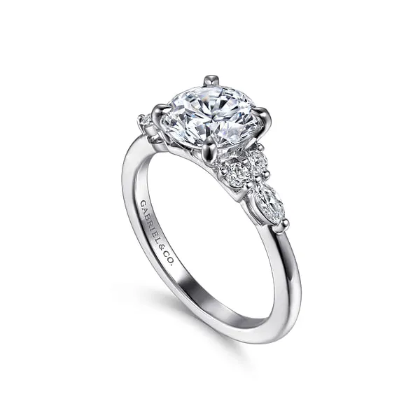Sparkling 0.26ct Side Stone Engagement Ring Setting Image 2 Stambaugh Jewelers Defiance, OH