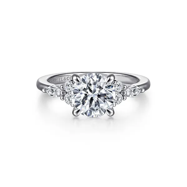 Sparkling 0.26ct Side Stone Engagement Ring Setting Stambaugh Jewelers Defiance, OH