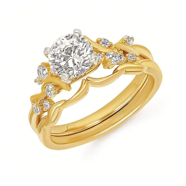 14kt Yellow Gold Forever Elegant® Engagement Mounting Image 2 Stambaugh Jewelers Defiance, OH
